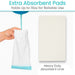 Extra absorbent pads
