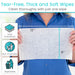 Tear-free, thick and soft wipes. 12" x 8". Disposable and non-flushable