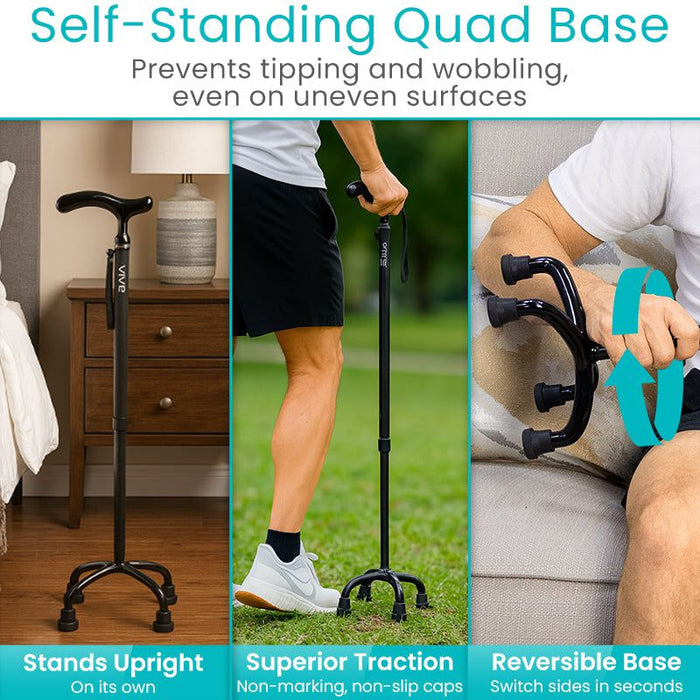 Self-Standing Quad Base