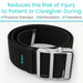 Reduces the risk of injury to patient or carefiver during phyisical therapy, ambulation, transfers