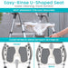 Easy-Rinse U-Shaped Seat