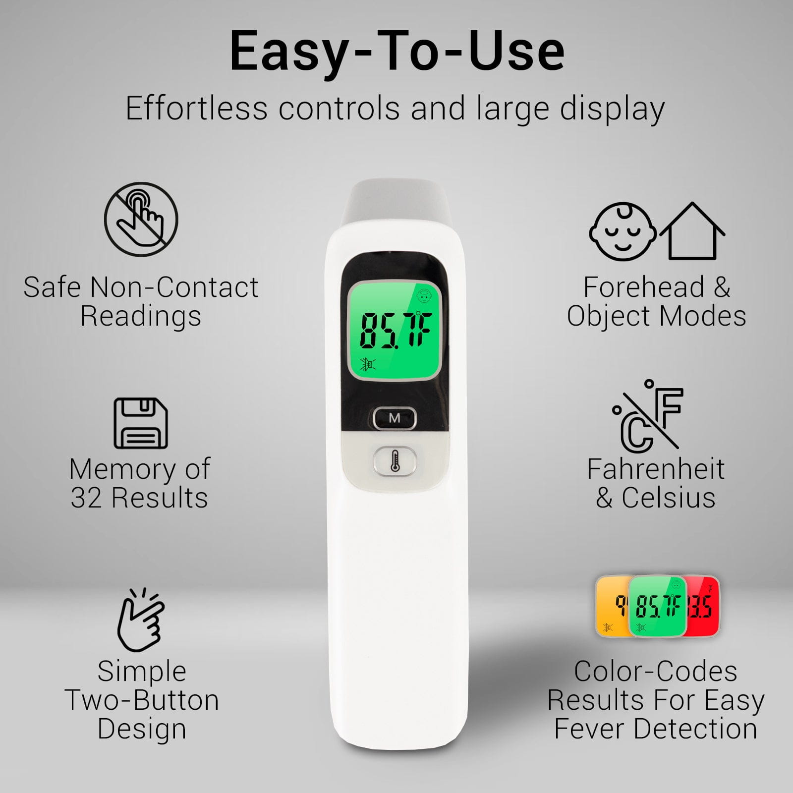 Easy to use thermometer