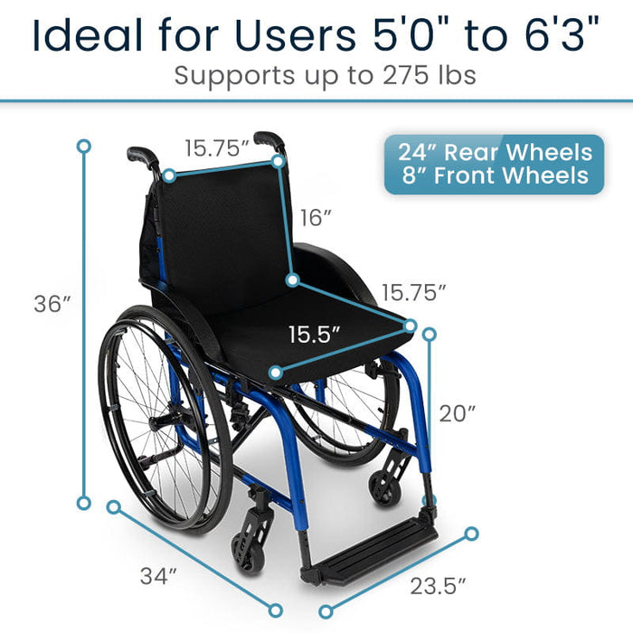 Ideal for Users 5'0" to 6'3"