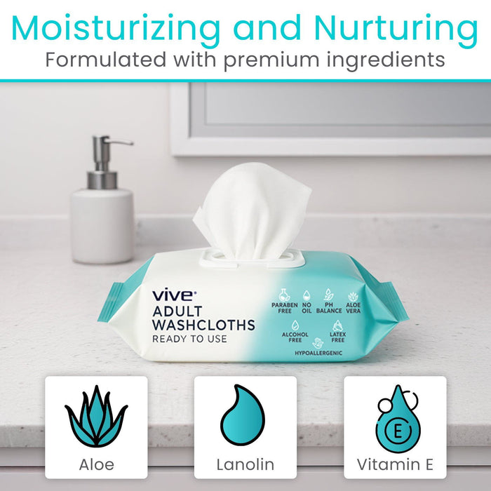 Moisturizing and nurturing with Aloe, Lanolin and Vitamin E