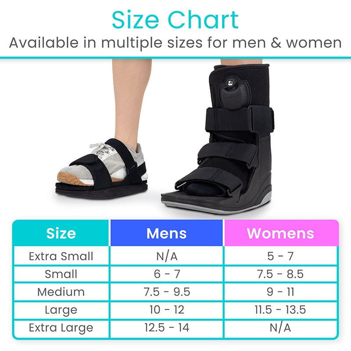 size chart for shoe lift balancer