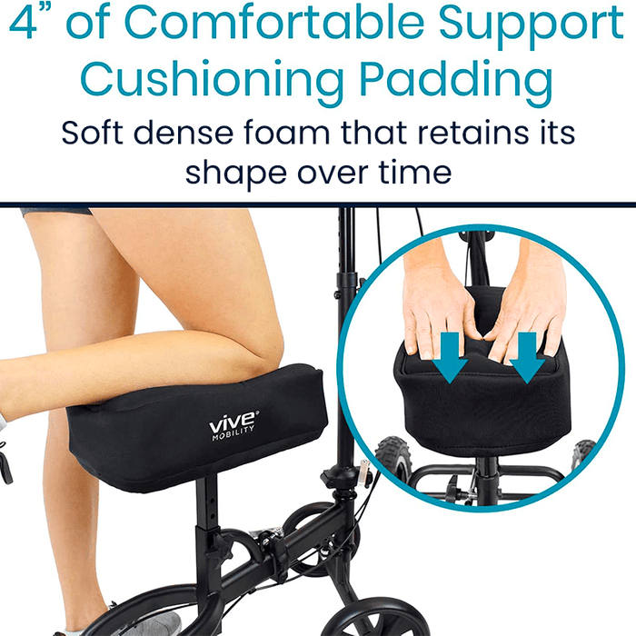 4" of comfortable support cushioning padding