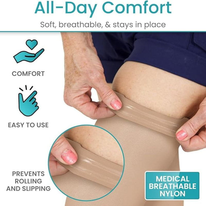 15-20 Thigh High Compression Stockings