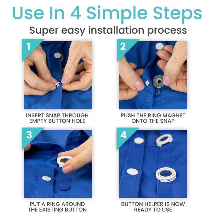 Button Helper - Magnetic Dressing Assist — Vive Health