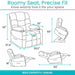 Roomy Seat, Precise Fit