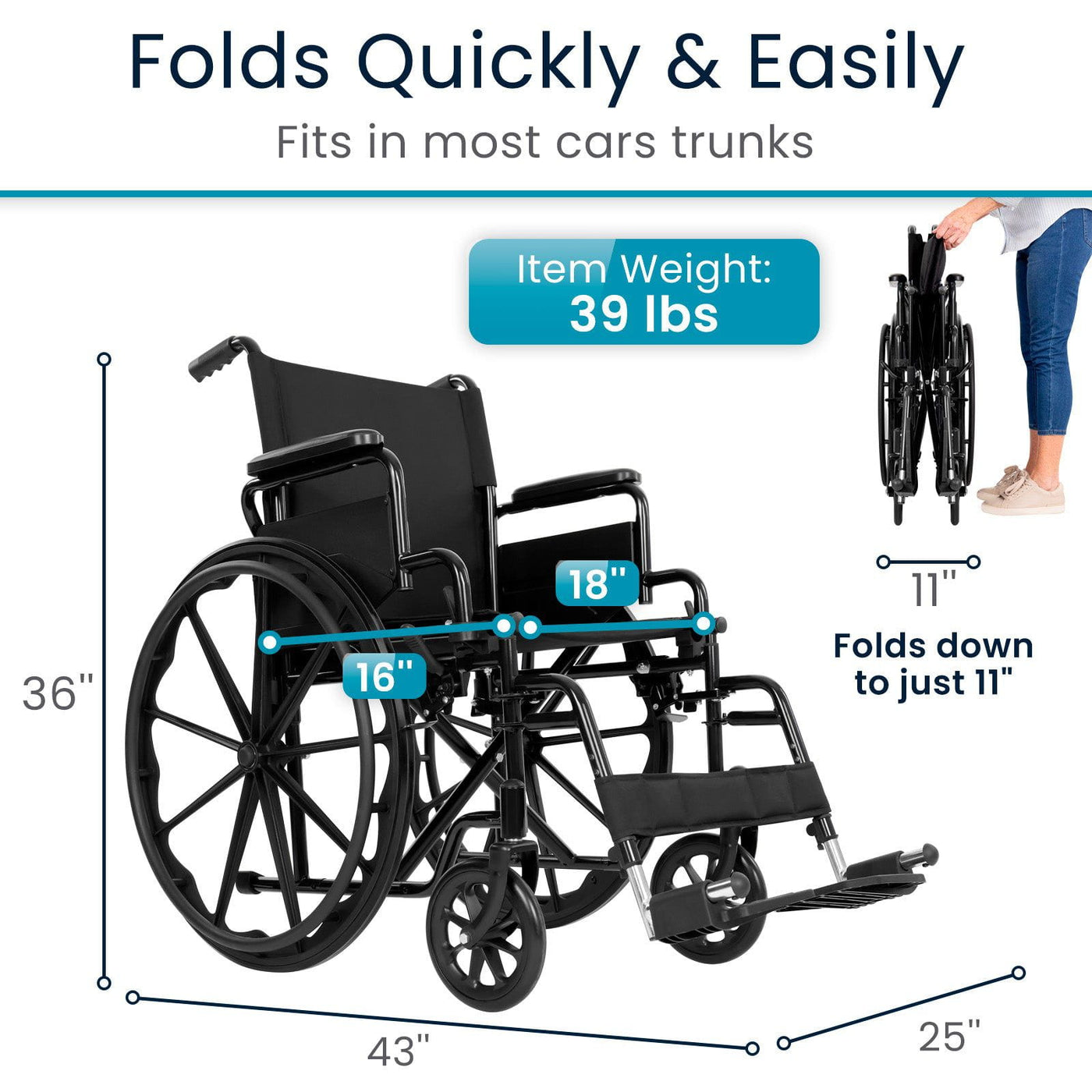 Core Wheelchair - Reliable Transportation — Vive Health