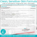 Clean, Sensitive-Skin Formula