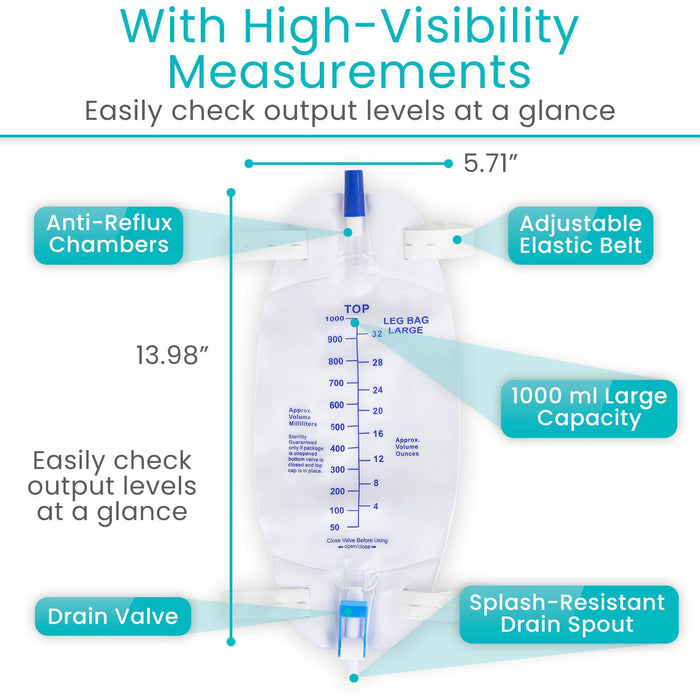 Leg Urinary Drainage Bag - Catheter System
