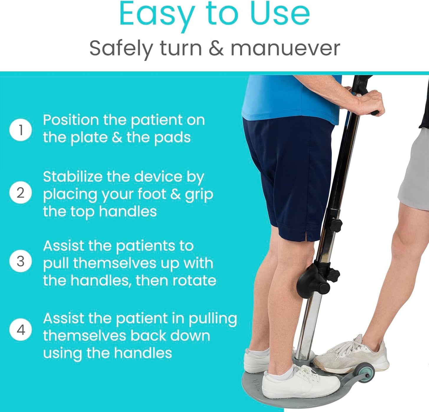 Stand Assist Transfer Disc - Patient Mobility Assist — Vive Health