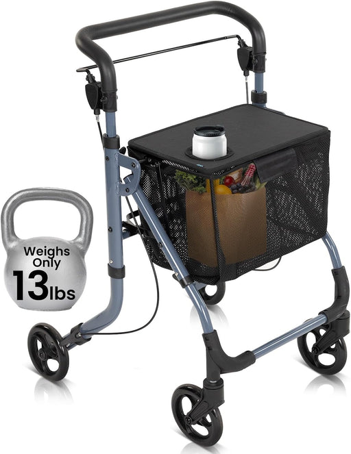 Rollator with Cupholder Tray