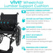 Vive Wheelchair Lumbar Support Cushion