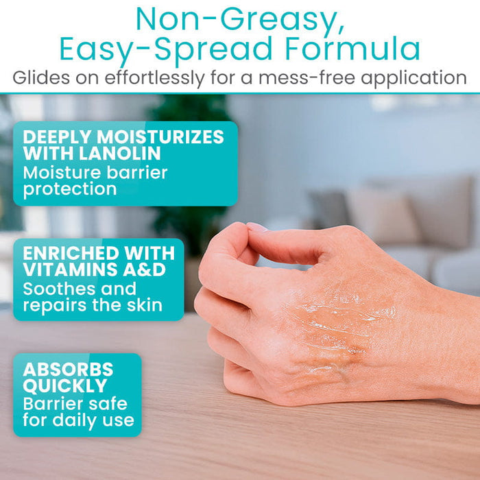 Non-Greasy, Easy-Spread Formula