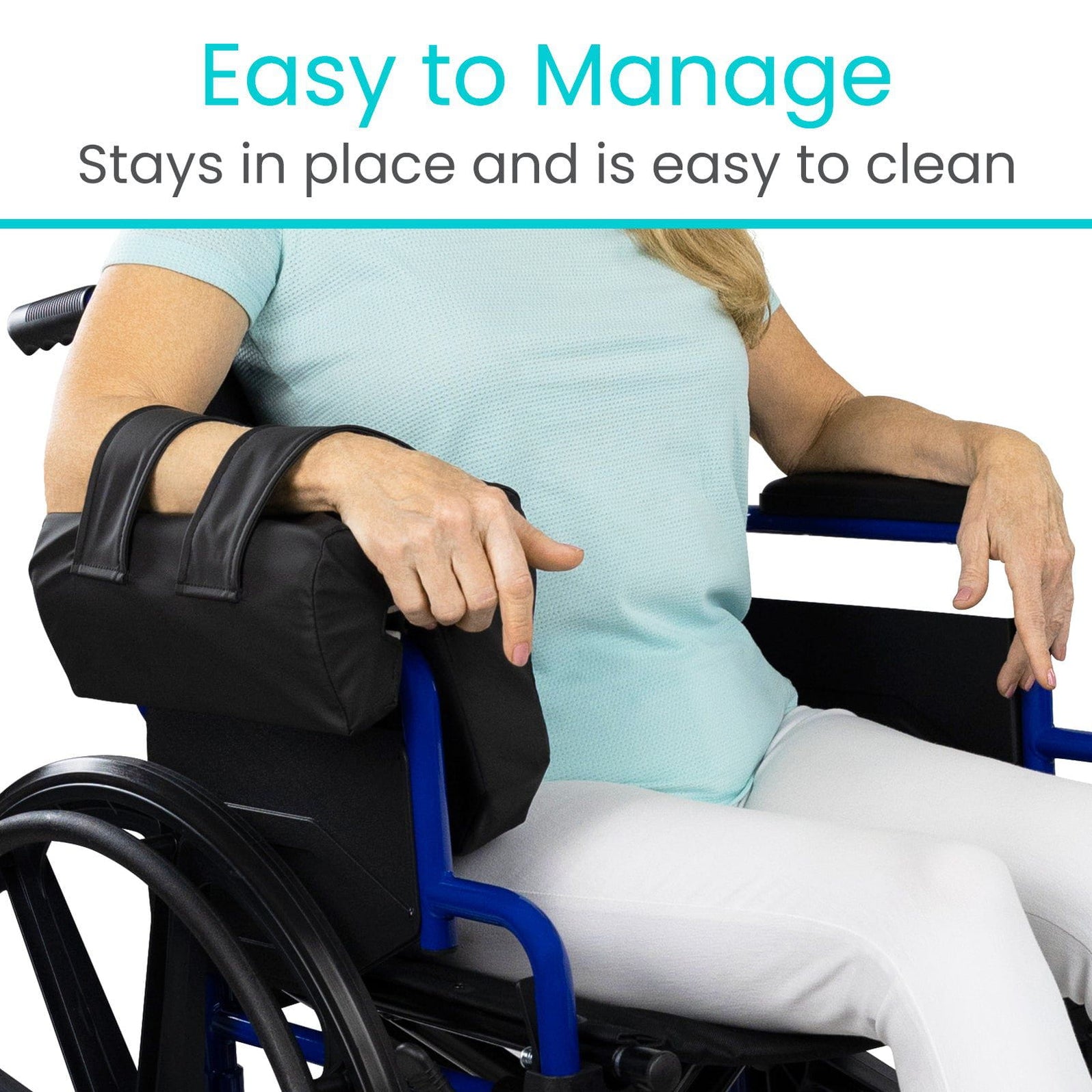 Lateral Wheelchair Armrest - Enhanced Padding — Vive Health