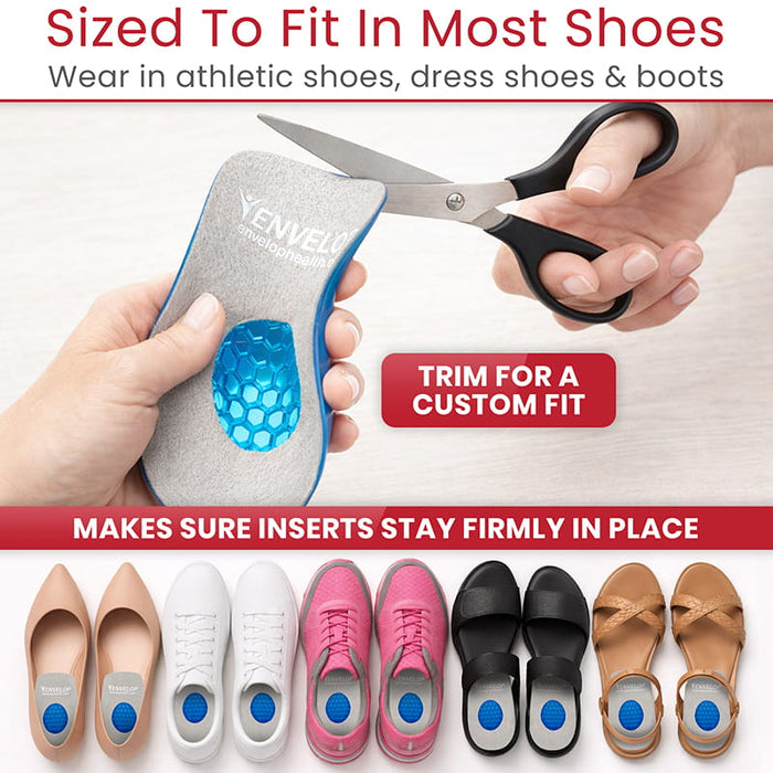 Sized to Fit In Most Shoes