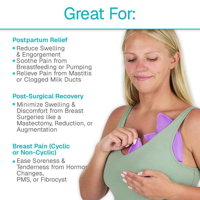 great for postpartum relief, post-surgical recovery, and breast pain