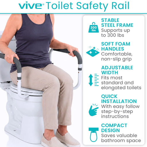 Vive Toilet Safety Rail
