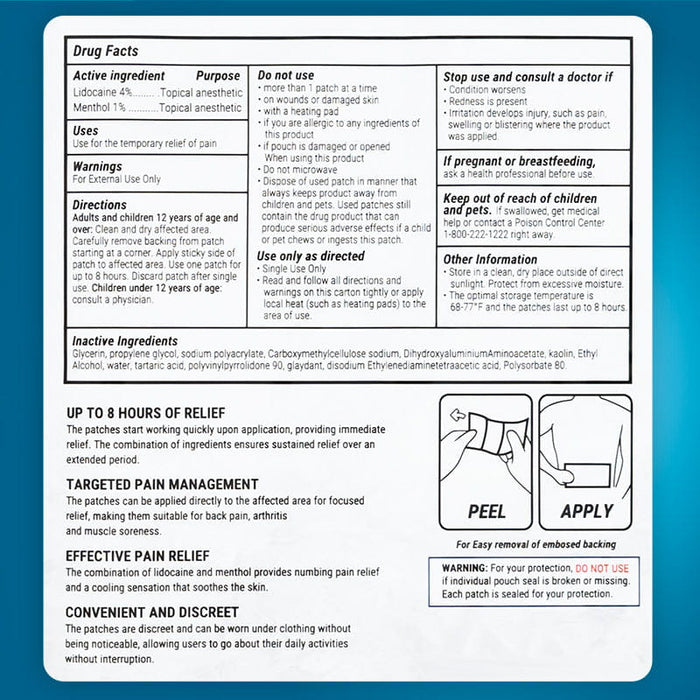 Dr. Pat's Lidocaine Patches