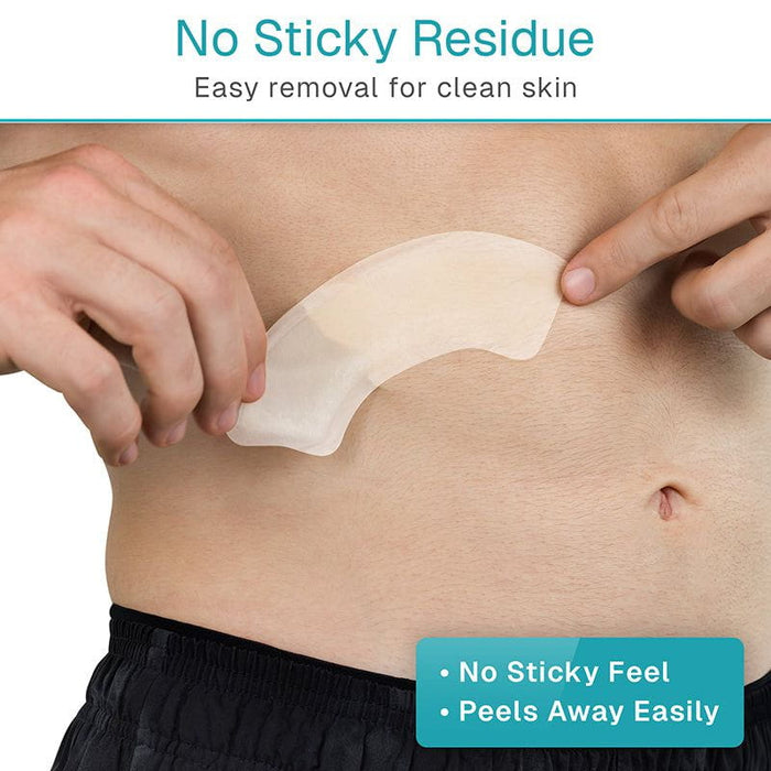 no sticky residue - easy removal for clean skin