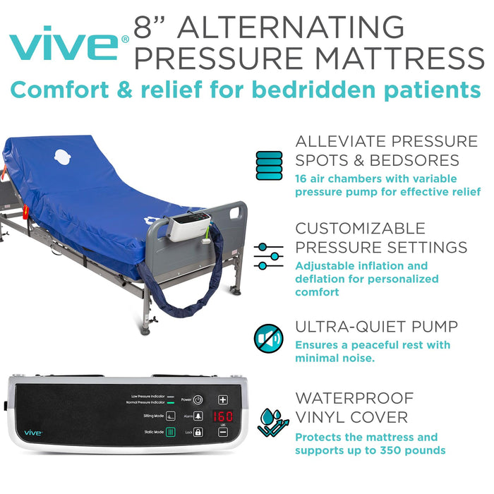 8" alternating pressure mattress