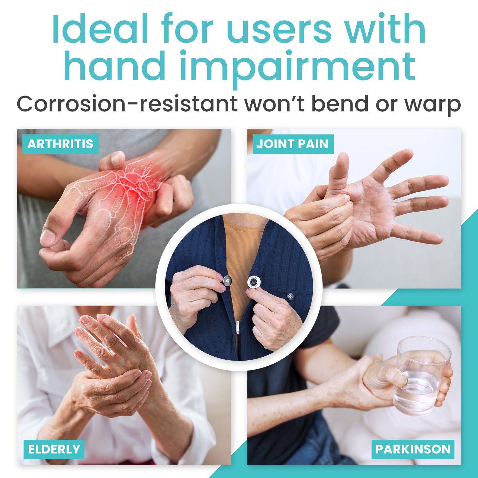 Button Helper - Magnetic Dressing Assist — Vive Health