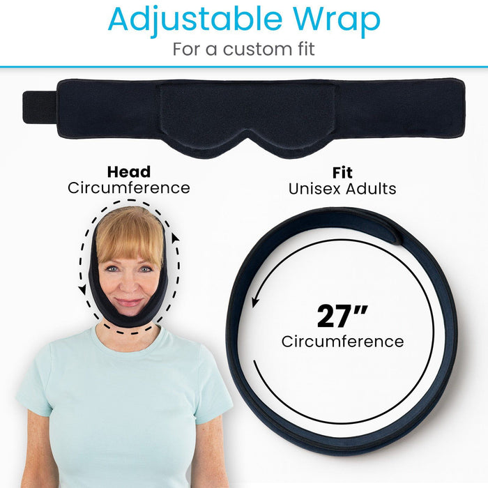 Adjustable for head circumference up to 27"