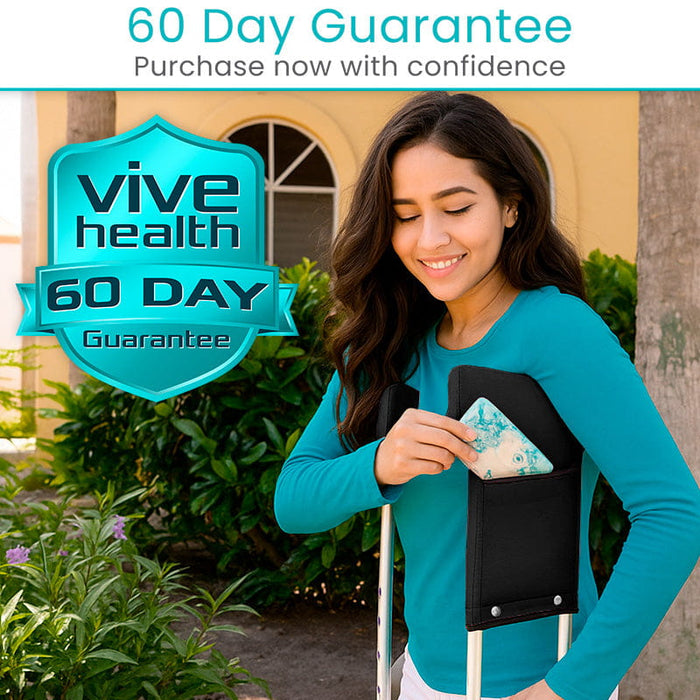 Crutch Pads with Ergonomic Pouch