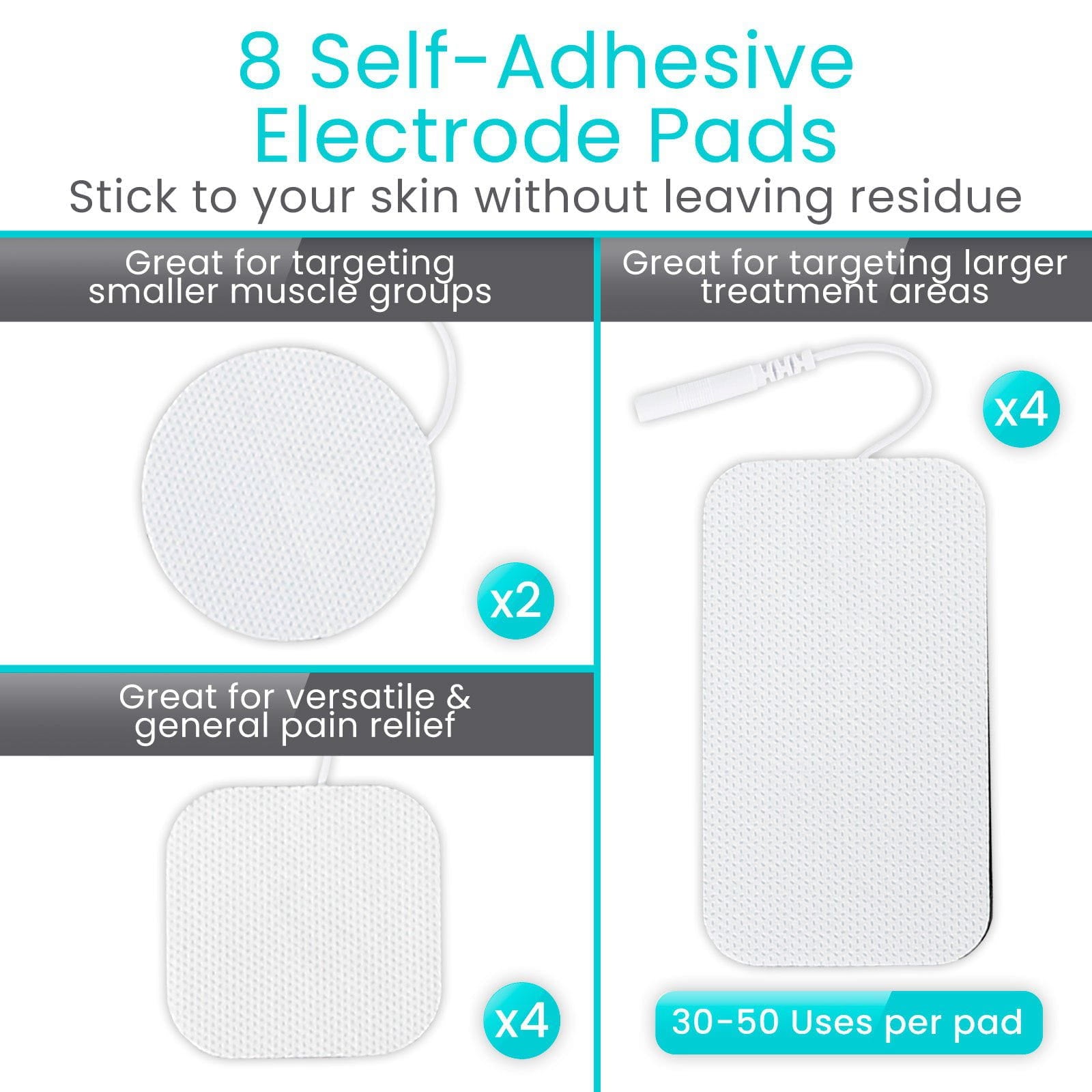 8 Self-Adhesive Electrode Pads