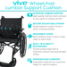 Vive Wheelchair Lumbar Support Cushion