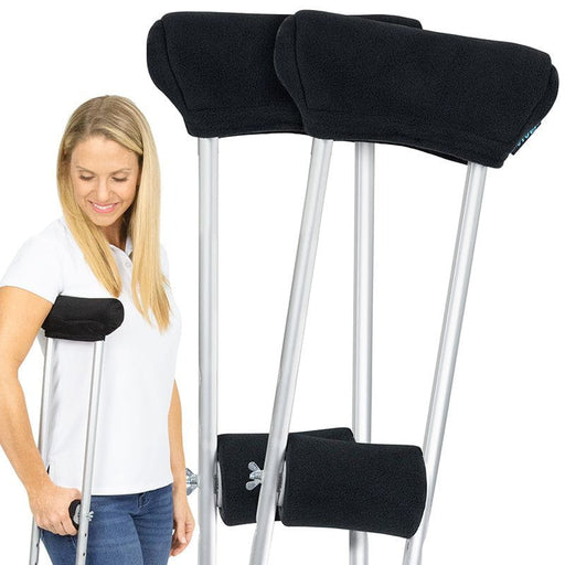 Vive Fleece Crutch Pads with Handles