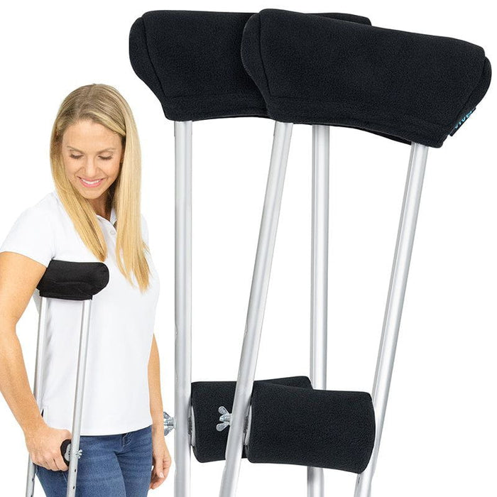 Vive Fleece Crutch Pads with Handles