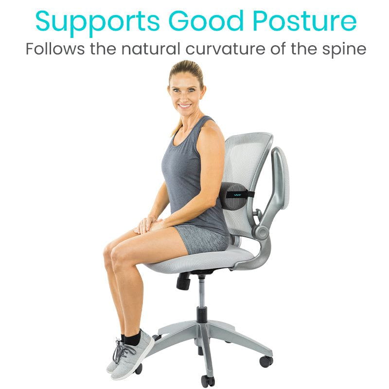 Vive Lumbar Support Pillow Cushion - Back, Car, & Office Chair
