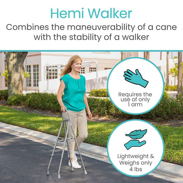 Hemi Walker Quad Cane Alternative Vive Health