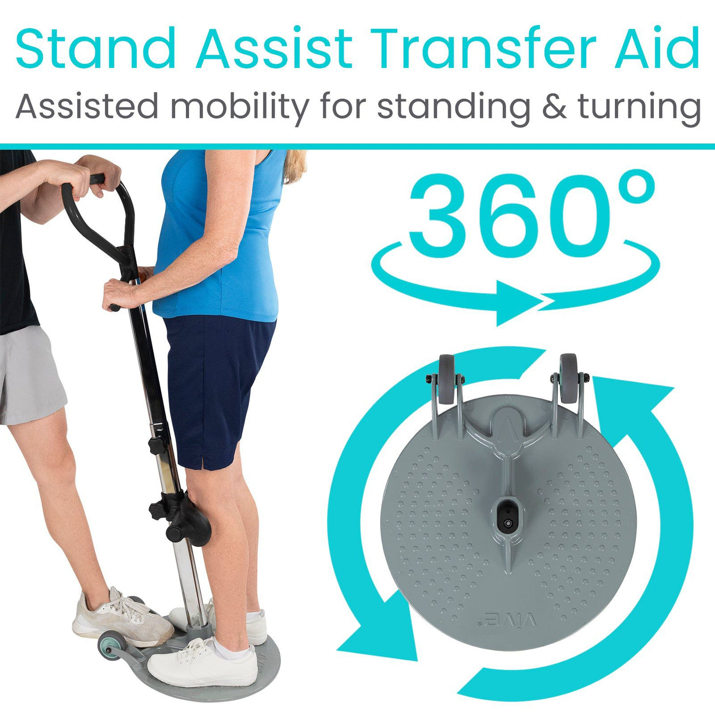 Platform Transfer Disk Stand Assist Transfer Disc - Patient Mobility Assist — Vive Health