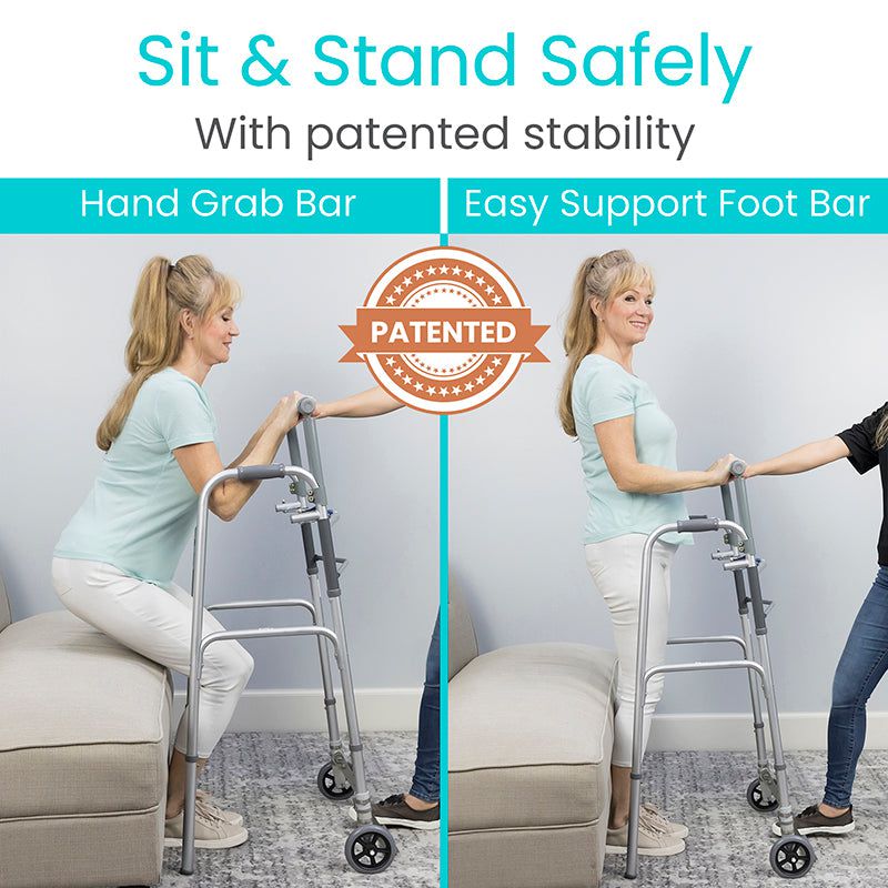 Hand grab bar and easy support bar to sit & stand safely