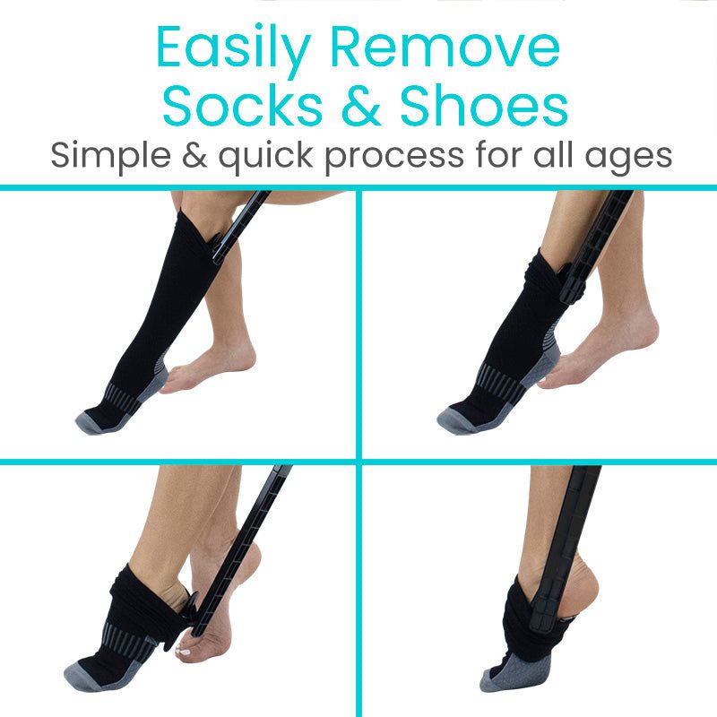 easily remove socks & shoes
