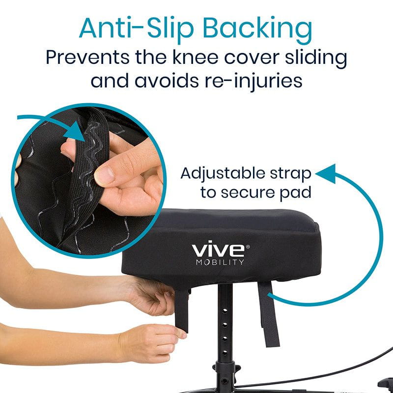 Comfort Knee Scooter Pad Cover with Memory Foam Cushion, Universal Fit for  Most Knee Rollers, Knee Walker Cushion Reduces Pain and Fatigue in Hip