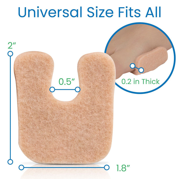 Call Us Protector Padding U-Shaped Felt Callus Pad — Vive Health