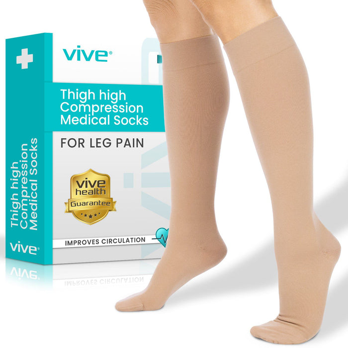 Knee High Graduated Compression Stockings 20-30mmHg — Vive Health