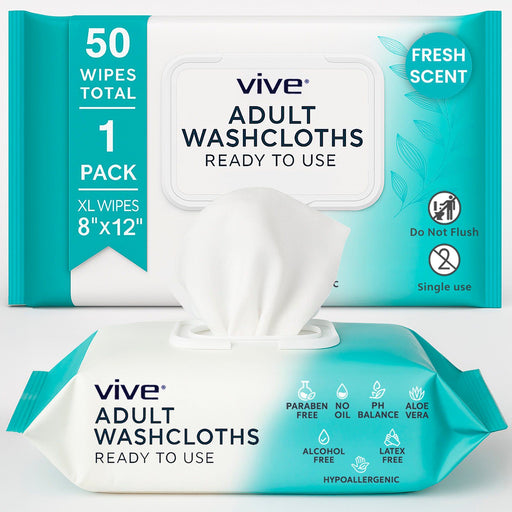 50 pack single use adult washcloths