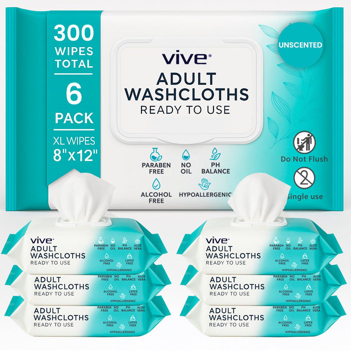 300 count single use adult washcloths