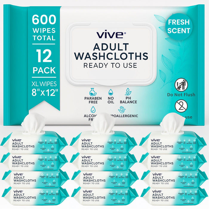 600 count single use adult washcloths