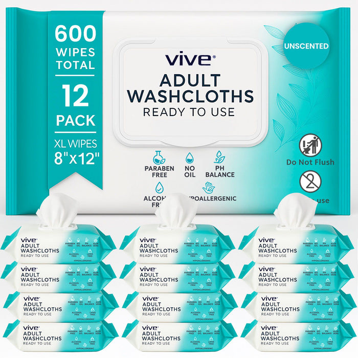 600 count single use adult washcloths
