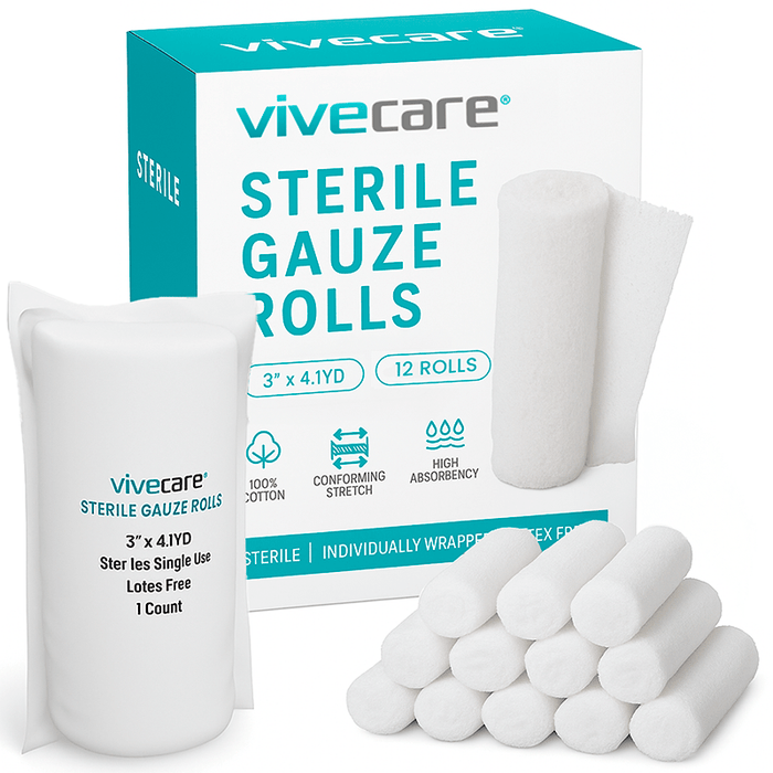 Sterile Gauze Rolls - Stable and Quick Healing Process — Vive Health Sterile Gauze Rolls - Stable and Quick Healing Process — Vive Health