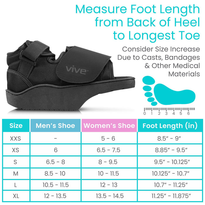 Offloading Boot Graph Offloading Post Op Shoe - Toe or Foot Surgery Boot — Vive Health