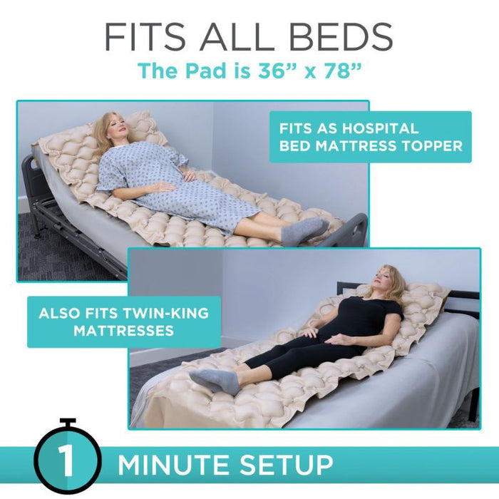 Alternating Pressure Pad with Pump for Bedsores Vive Health Alternating Pressure Pad with Pump for Bedsores Vive Health