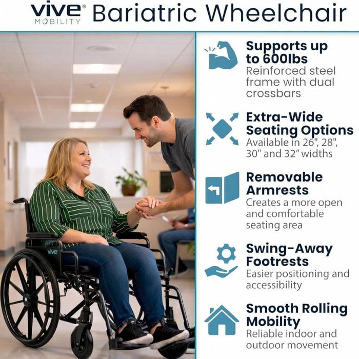 Extra-Wide Bariatric Wheelchair